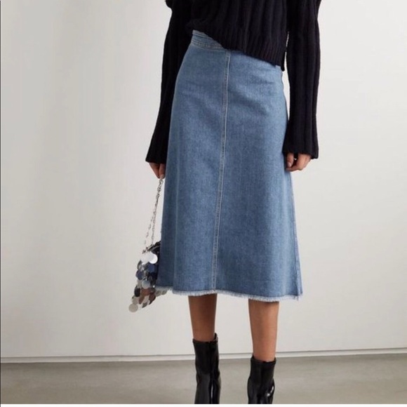 Vintage Denim Parisian Midi Skirt - Picture 7 of 10